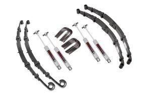 Jeep CJ5 Suspension Lift Kit - Front + Rear - Rough Country - 2.5 Inch, Premium N3 Shocks - '55-'68